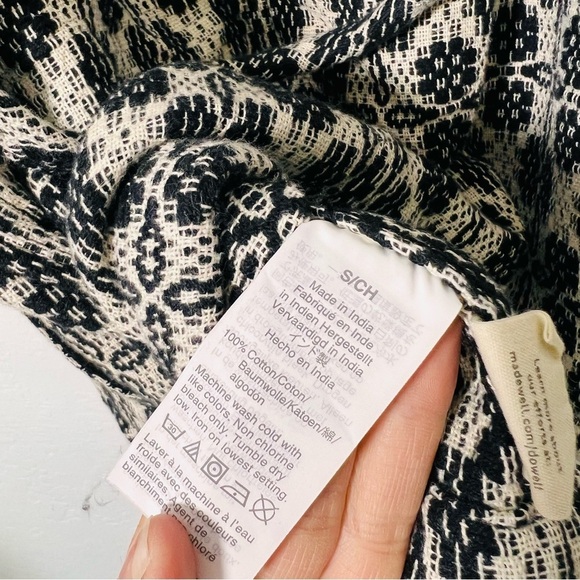 SOLD Madewell Geometric Jacquard Tie-Waist Jacket Small - Picture 8 of 8